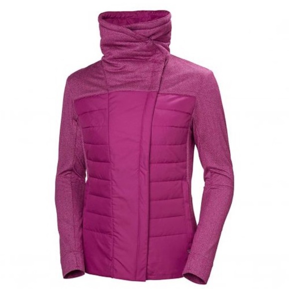 Helly Hansen Jackets & Blazers - Helly Hansen Pink Astra Quilted Puffer Coat Festival Fuchsia Fleece
